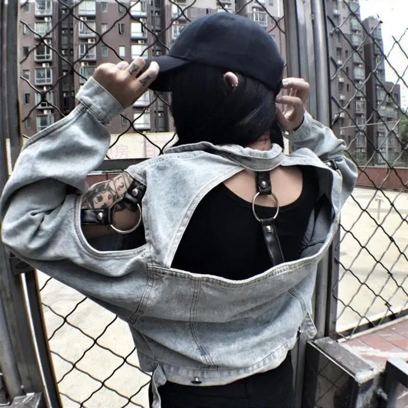 

SexeMara Cowboy jacket ring personality hollow