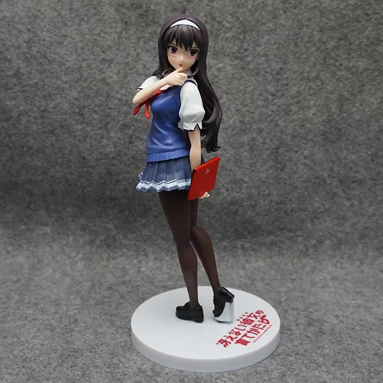 20cm Japanese anime figure Saenai Heroine no Sodatekata Kasumigaoka Utaha Student Style Model Doll PVC Action Figure kasumigaoka utaha swimwear sexy toy figure saekano anime action figures pvc girl doll model brinquedos boys gift desktop decor