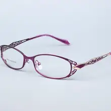 Высококлассная Женская оправа для очков металлические сплав оправа для очков полуоправы для очков женские оптические очки