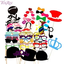 FENGRISE font b Photo b font font b Booth b font Props 60 Pieces font b