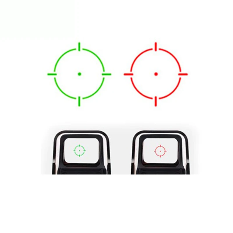 Riflescope com 20mm de Montagem para Airsoft Preto Vermelho Verde Ponto Holográfico Caça Mira Reflexo Arma 551 552 553 6 Esporte e Lazer
