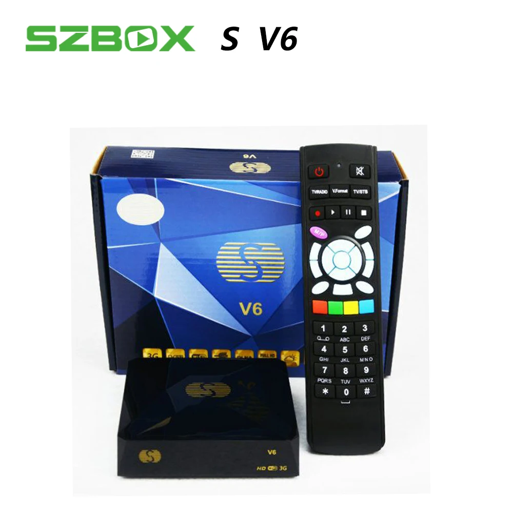 S-V6 DH DVB-S2 Mini Digital Satellite Receiver Support cccam Xtream IPTV NOVA Wheel AV 2xUSB WEB TV 3G Biss Key  S2 decoder