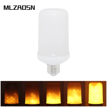 

MLZAOSN LED Flame Bulb Dynamic Flicker Lamp LED Bulb Bar Decor Lamp 6W 1900K E27 Corn Light Bulb Street Lamp Modern Corn Bulb