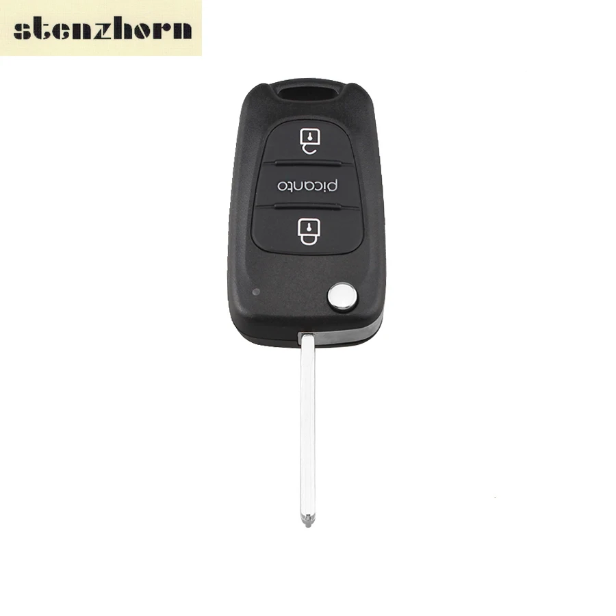 Stenzhorn Flip Folding 3 Buttons Remote Key Shell Fob Case Cover