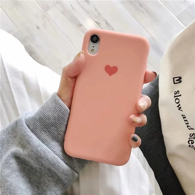 For IPhone X XR And IPhone 6s 6 7 8 Plus 6Plus 7Plus 8Plus Cute Candy NO Logo Cover 2019 Original Liquid Soft TPU Silicone Case 