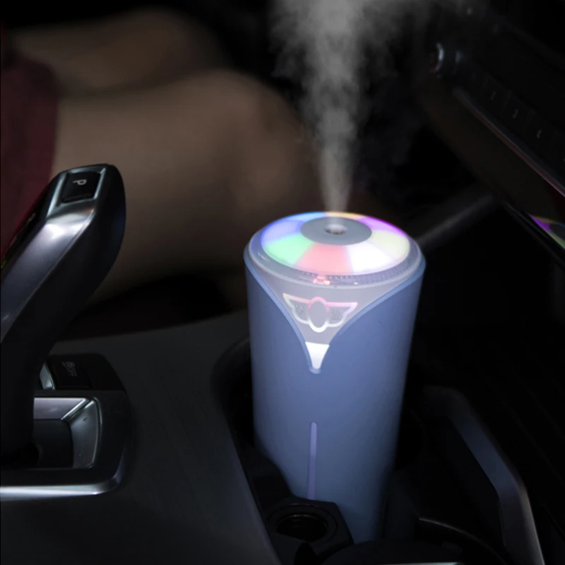 Car air freshener Colorful humidifier USB Mini Ultrasonic Essential Oil Diffuser LED Air Purifier Mist Maker Office Home