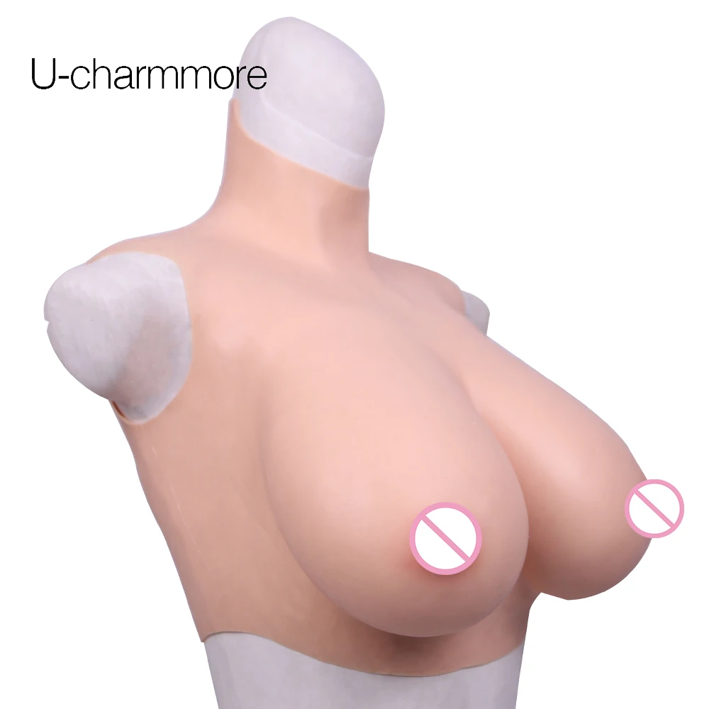 U CHARMMORE новая силиконовая поддельная грудь формирует E Cup для трансвеститов с