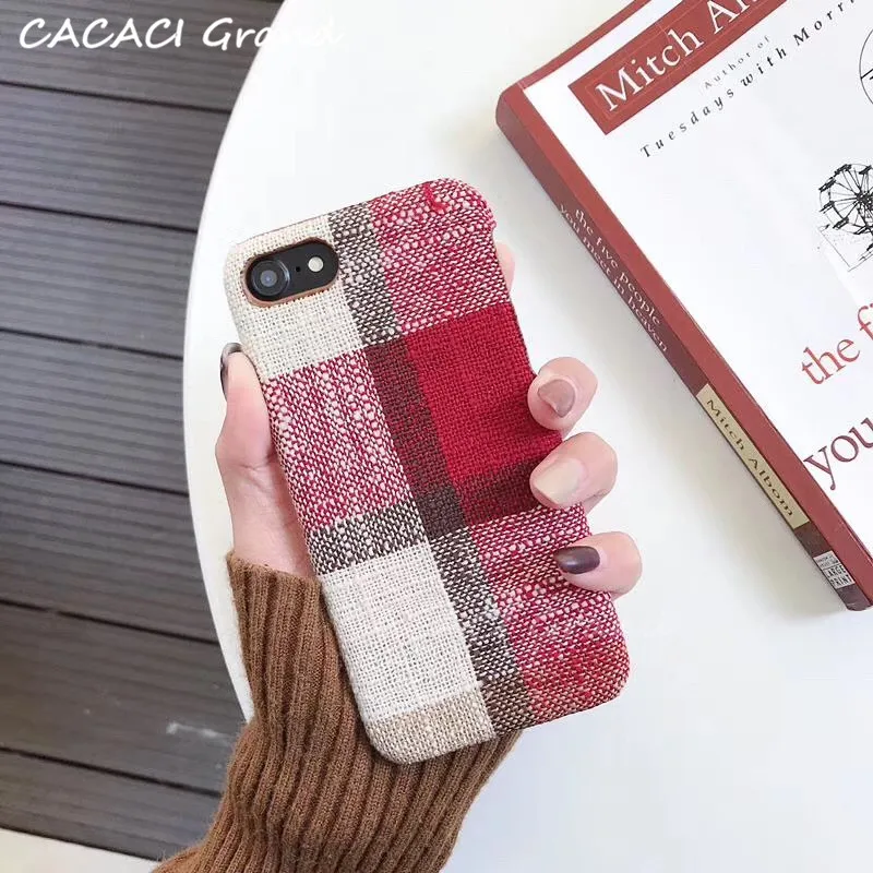 Flannel Fabric Canvas Silicon Phone Case For iphone 7 8 6 6s Plus X Xs Max Xr 5 5s SE Cloth Texture Soft Protective Cover Coque Flannel Fabric Canvas Silicon Phone Case For iphone 7 8 6 6s Plus X Xs Max Xr 5 5s SE Cloth Texture Soft Protective Cover Coque