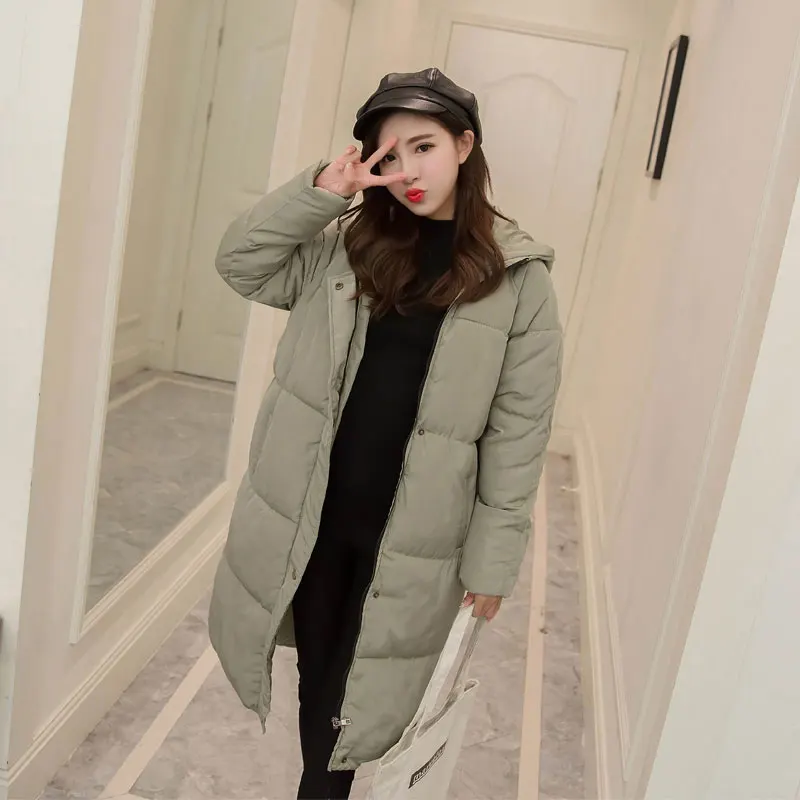 Femmes Plus Survêtement Manteau Coton La Épais Nouveau Vestes Capuchon gray 2017 light Bas Vers Le Parkas Femme Taille Green L068 Hiver Pardessus Black À aqxIwZ0