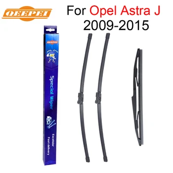 

QEEPEI Front and Rear Wiper Blade For Opel Astra J 2009-2015 High quality Natural Rubber Windscreen 27''+25''R