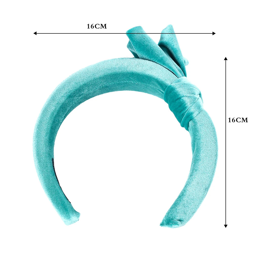 Женские обручи с подкладкой AWAYTR, однотонные обручи с поролоновой вставкой, милые обручи с бантом, модные аксессуары для волос с узлом