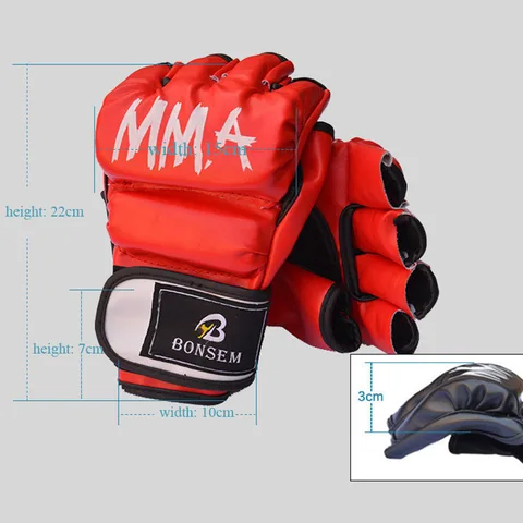 Homens por Atacado Couro do Plutônio Luvas de Boxe para Treinamento Masculino Artes Marciais Aeróbica Competição Boks Equipamentos Fitness 2020 Mma