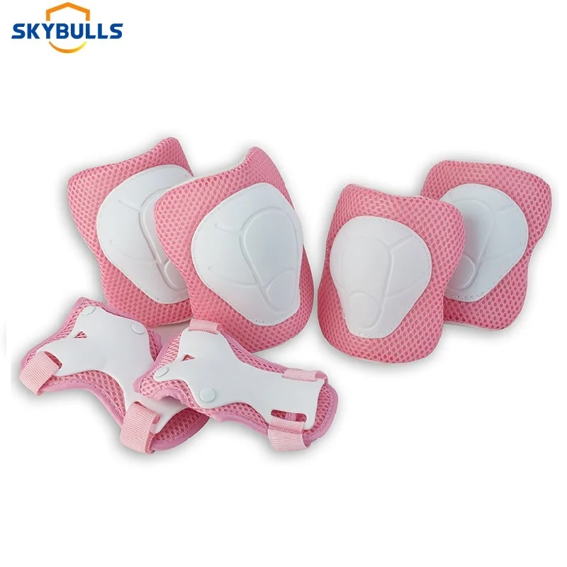 

Skybulls 6pcs/set Children Skating Cycling Protective Gear Set Knee Elbow Pads Wrist Guards Outdoor Sport Safety Protector