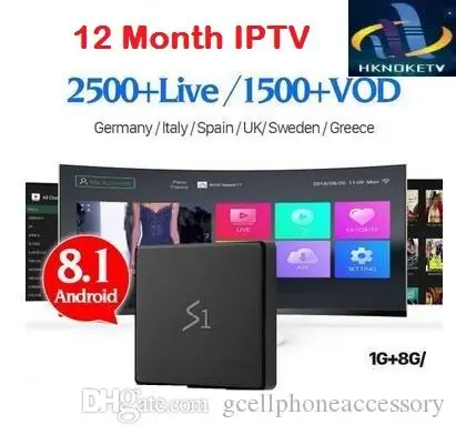 Код IPTV 1 год 2500 ip tv HKNOKE tv Box Smart Android 8,1 медиаплеер Европа Бельгия английский арабский iptv телеприставка