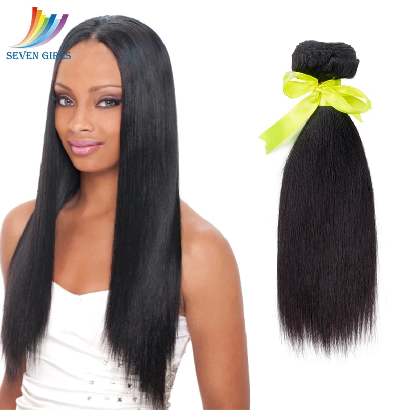 

Sevengirls Brazilian Straight Cheap Bundles 100% Virgin Human Hair Natural Color Wet And Wavy Bundles No Tangle No Shedding