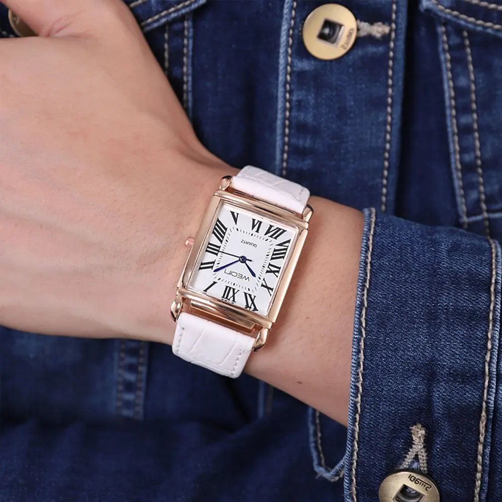 

Womens Quartz Watches 2018 Fashion Square Roman Belt Watch Fashion Hand Form People Watchs Luxury Design Gift New