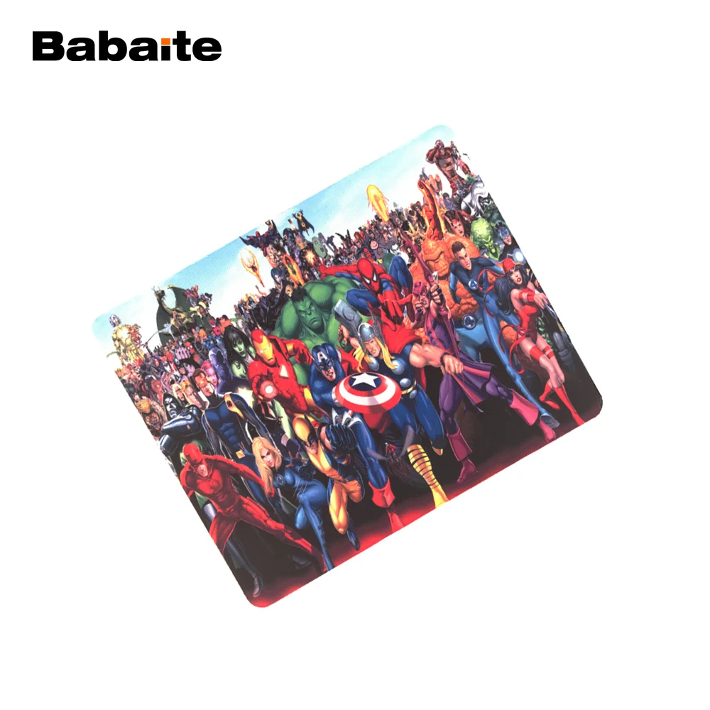 Babaite250x290x2mm с супергероями комиксов мarvel коллаж мышь под заказ Pad Мода Мстители компьютер Ноутбук игровой коврик для мыши коврик
