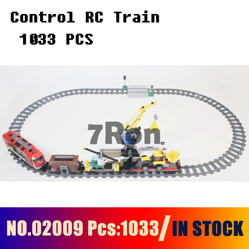 

Compatible with lego 60098 Remote Control RC Train Models building toy 02009 1033pcs City Building Blocks toys & hobbies
