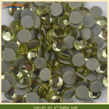 

SS16 Jonquil Heat transfer korean color rhinestone 200gross/bag, lead free hotfix flat back stone for clothing nail design