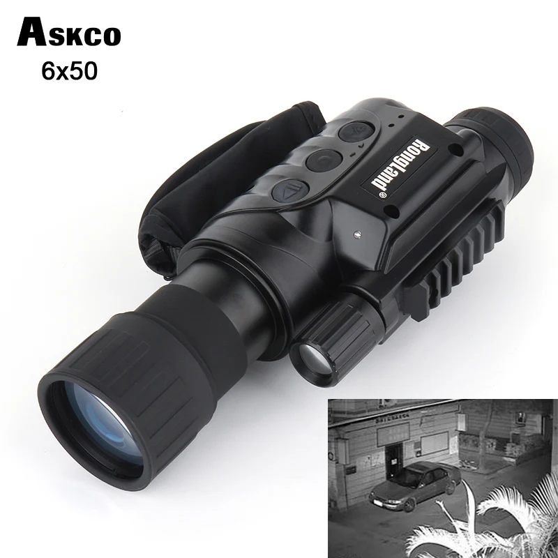6X50 gen1 digital CCD monocular infrared day and night