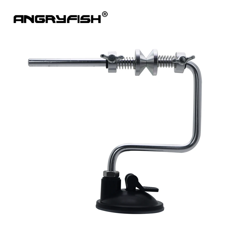 Angryfish المحمولة الألومنيوم الصيد خط اللفاف بكرة بكرة نظام التخزين المؤقت معالجة أدوات أداة الالتصاق الكارب الصيد البحري