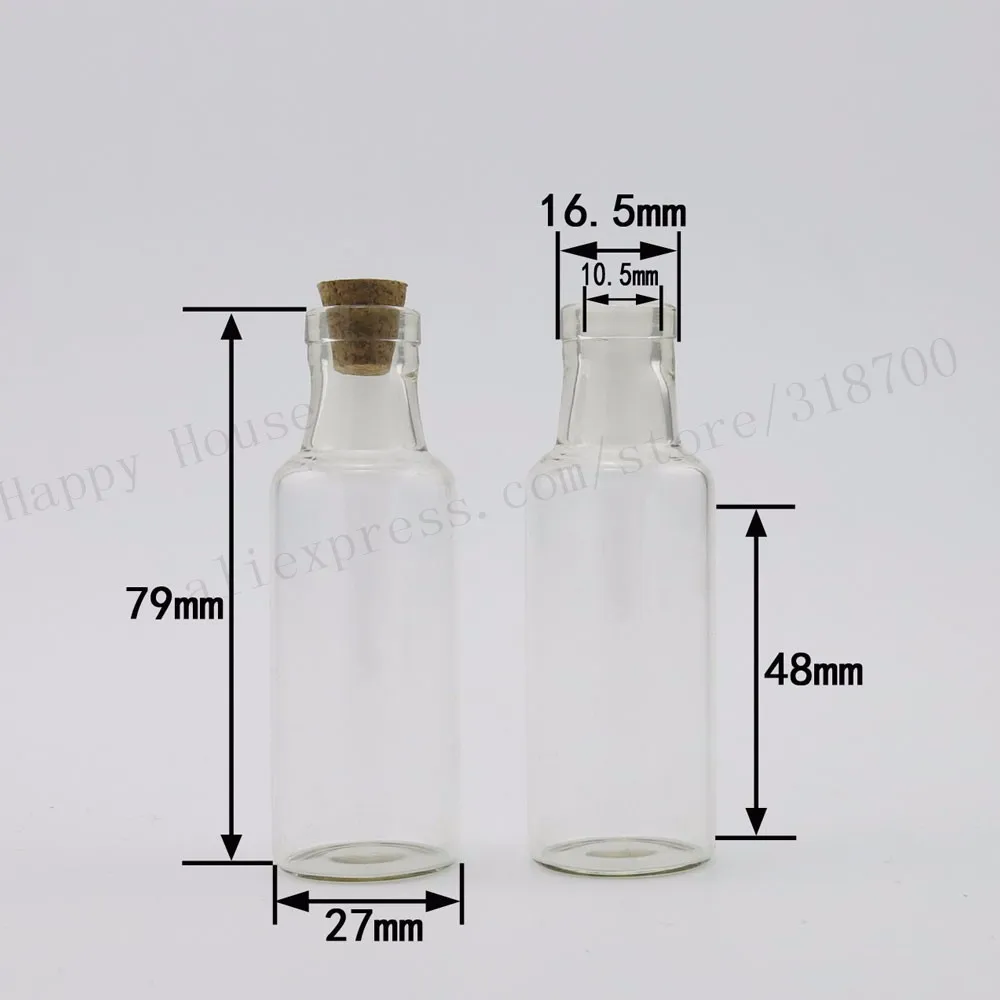 200 шт./лот 25 мл Прозрачный закупоренной Стекло бутылки, 25cc пробка Стекло флакон, ток бутылка с сообщением