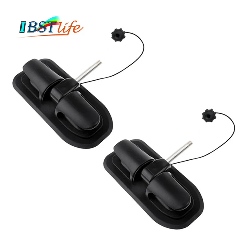 

2X Black Oar Lock Patch Anchor Holder Replacement for Rowing Inflatable Boat Kayak Raft Dinghy Tie off Patch Wheel Accessories