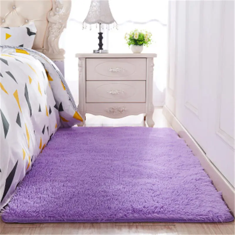 11 Colors Soft Non-Slip Carpets Modern Indoor Bedroom Bedside Mat Living Room Big Rug New Kids Floor Children Carpet Home Decor - Цвет: qianzise