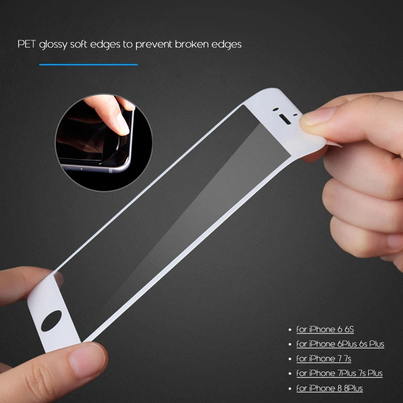 Suntaiho 3D Full Curved cover carbon fiber PET Soft Edge Tempered Glass For iPhone 7 7Plus Screen Protector For iPhone 6 6s Plus Suntaiho 3D Full Curved cover carbon fiber PET Soft Edge Tempered Glass For iPhone 7 7Plus Screen Protector For iPhone 6 6s Plus