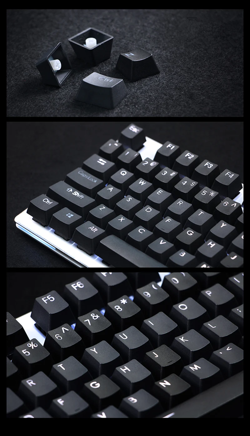 Черно-белая подсветка Keycap 108 клавиша PBT подсветка Keycap для OEM cherry MX переключатели Механическая игровая клавиатура только keycaps