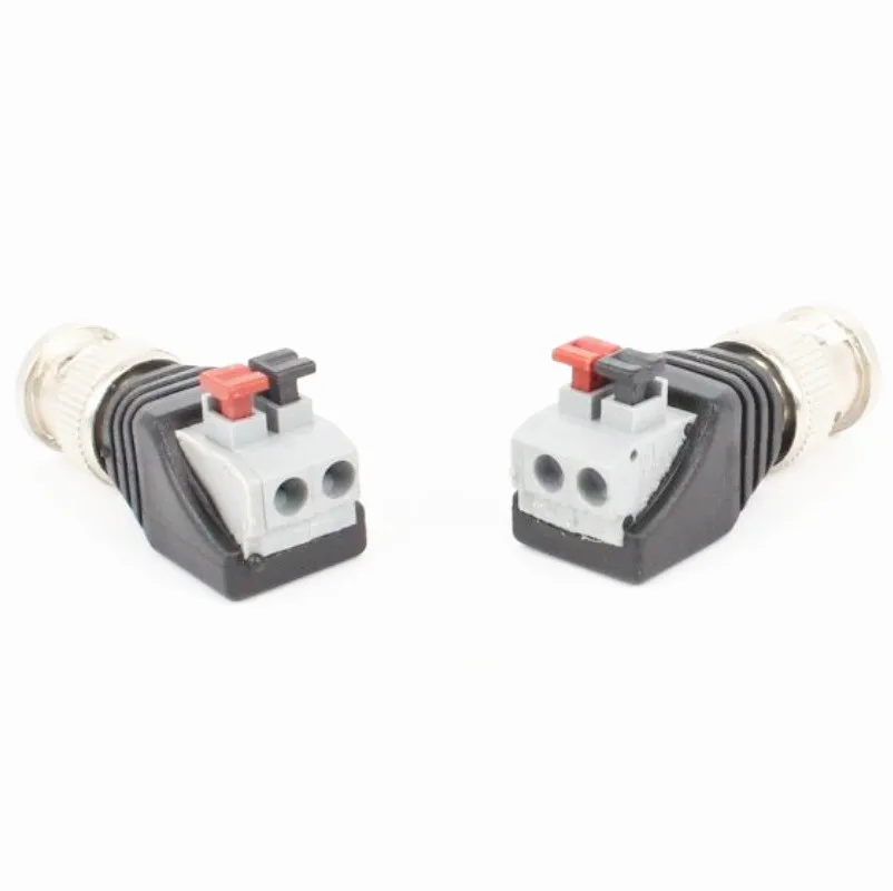 10 шт./лот Solderless Q9 BNC разъем папа для Coaxical кабель CCTV камеры видеонаблюдения