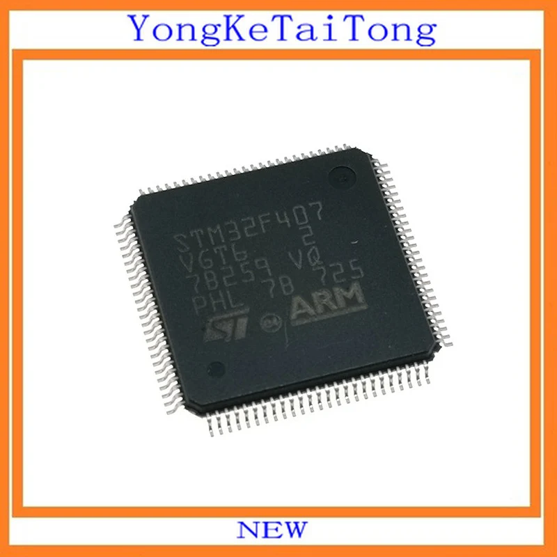 

10PCS/LOT STM32F407VGT6 STM32F407VG STM32F407 32F407 LQFP100