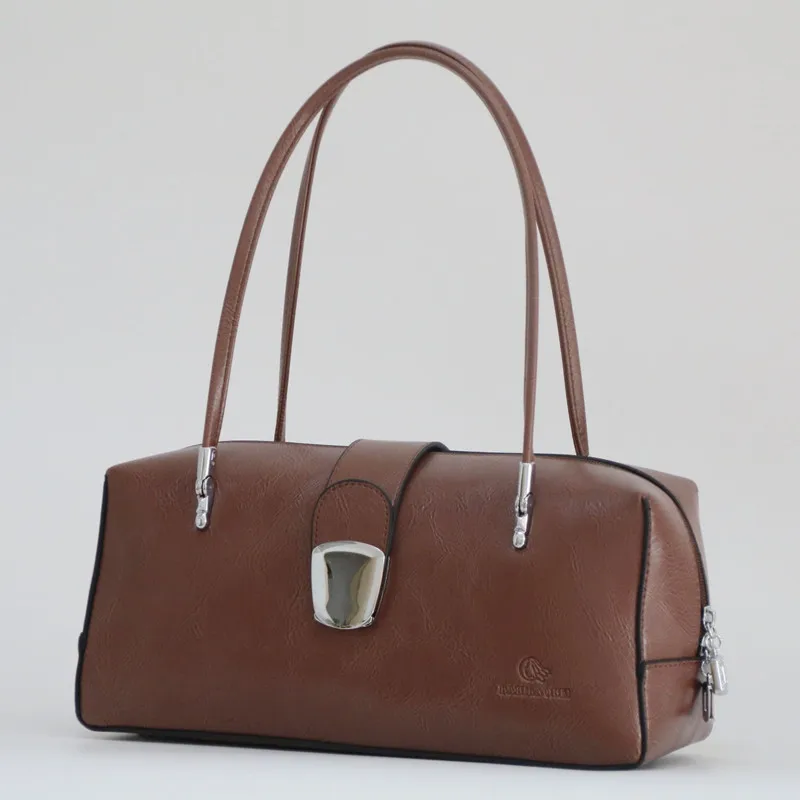 

Leather Women Doctor Bag 2019 New Fashion Female Bag Handbags Ladies' Shoulder Bag Simple Tote ~Big Capacity~18B45