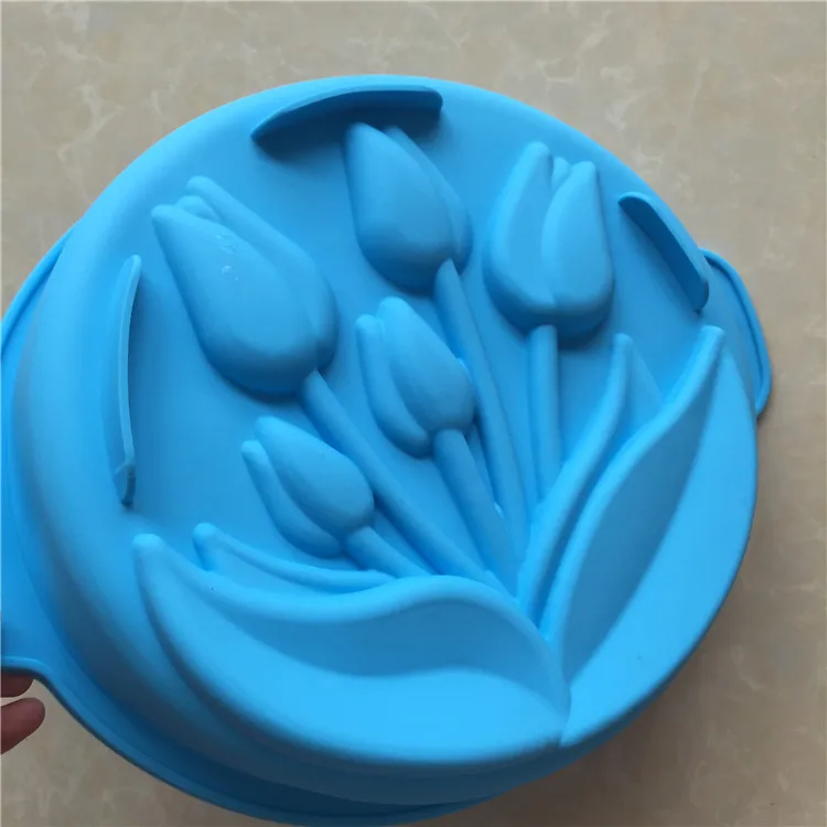 1 шт. силиконовая форма для выпечки тюльпан E387|silicone soap mold|soap moldsoap molds free shipping |
