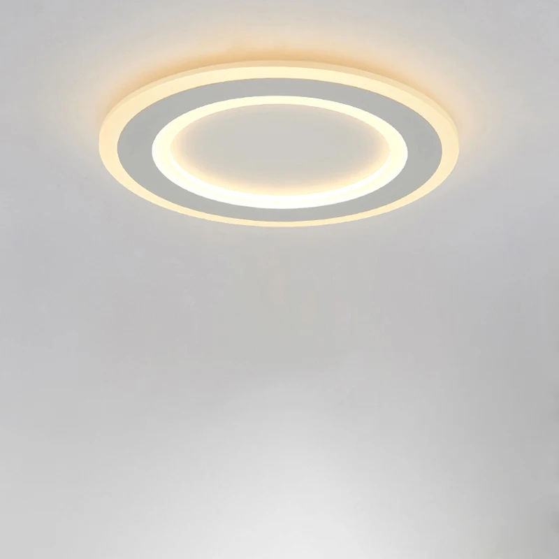 Круглая современная светодиодная потолочная люстра для гостиной, столовой, спальни, ультратонкая Потолочная люстра
