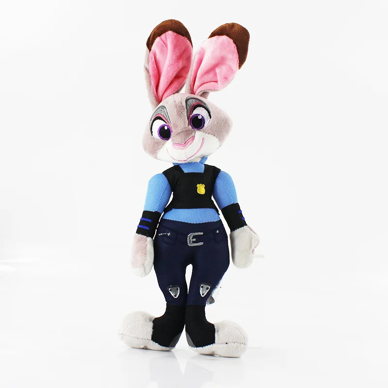 21-37 см 3 размера зверополис плюшевая игрушка лиса Ник Вайлд кролик Джуди хопс мультфильм Животные куклы игрушки Рождественский подарок для детей - Цвет: L rabbit 37cm