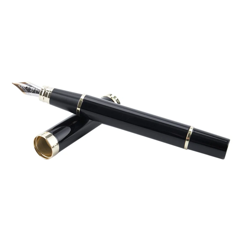 Jinhao 500 пишущая иридиевая Ручка перьевая ручка наконечник 0,5 мм, черный - Цвет: Black