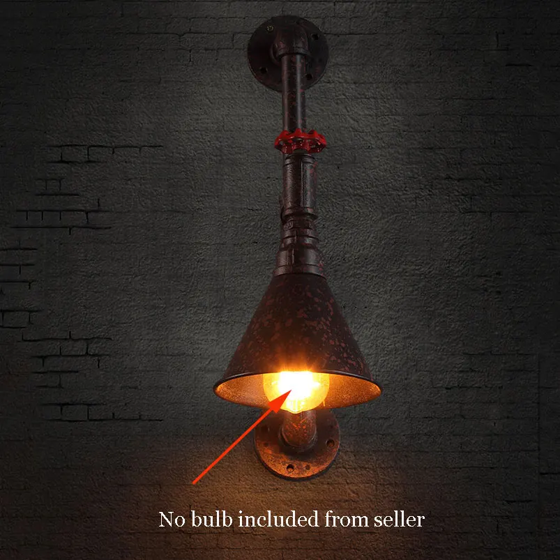 industry wind lights retro loft water pipe lamps bar cafe restaurant pub club living room aisle stair stair wall sconce bra