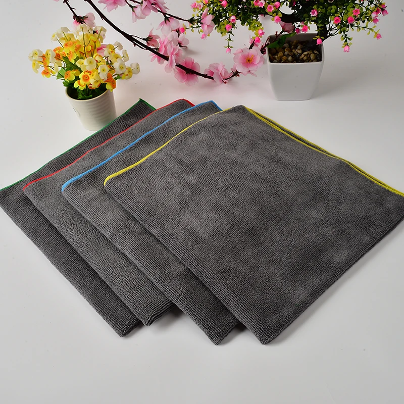 

1pcs Grey Microfiber Cleaning Cloths Household Dishcloth