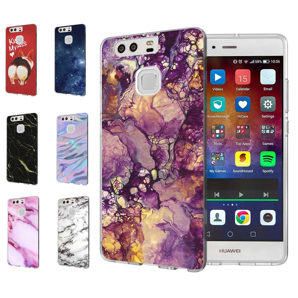 For Huawei P9lite/P8 Lite 2016 2017 Y5 II 2 Y5ii / Y6 Compact Honor 5A LYO-L21 Soft TPU Silicone Pattern Clear Case B064 |