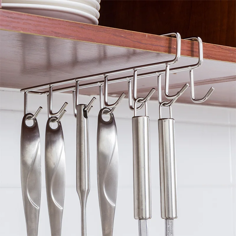 Stainless Steel Chest Storage Rack Chest Cupboard Hanging Storage Rack Kitchen Kitchenware Organizer Hanger Storage Shelf