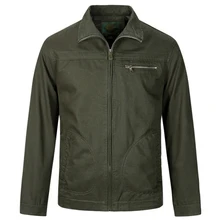 new Men's cotton jacket spring and autumn new men's casual military uniform tooling large size Slim jacket washed casual jacket