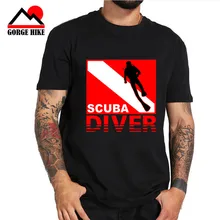 Scuba máscara para bucear Camiseta Tee Divinger Dive divertido regalo de cumpleaños presente Snorkeling oxyge hombres adultos T equipo para Camisas manga corta