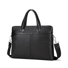 Модная мужская сумка из натуральной кожи, деловой портфель, сумки через плечо, Мужская Дорожная сумка на плечо для ноутбука, сумка-тоут