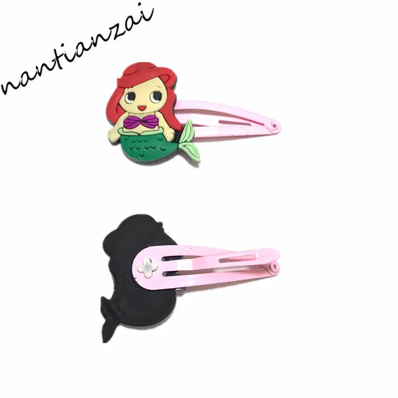 10PCS-Lot-Lovely-Kids-Hair-Pins-Soft-Fabric-Cartoon-Mickey-Princess-Belle-Girls-Children-Hair-accessories