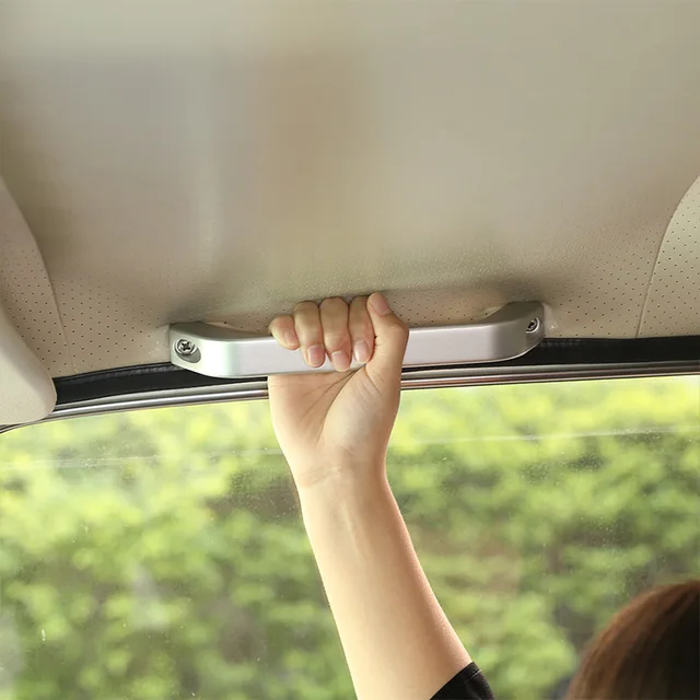 3pcs Aluminum alloy Car Roof Grab Handle Trim For LADA NIVA Accessories