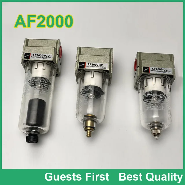 Air Filter AF2000 02D AF2000 02 1/4'' Pneumatic Air Water Filter Manual