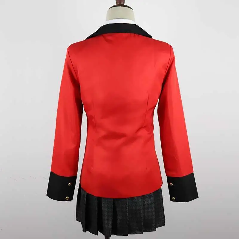 Аниме Kakegurui Yumeko Jabami косплей костюм японская школьная форма Хэллоуин карнавальные