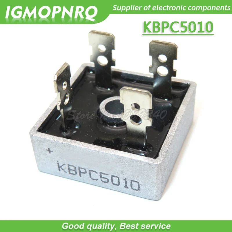 

5PCS free shipping KBPC5010 single-phase bridge rectifier bridge DIP 50A 1000V 100% new original