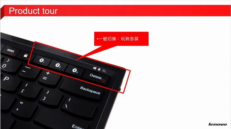 Для lenovo ThinkPad маленький красный горошек Многофункциональный Bluetooth клавиатура Поддержка WIN Android apple BT donggle4X30K12182